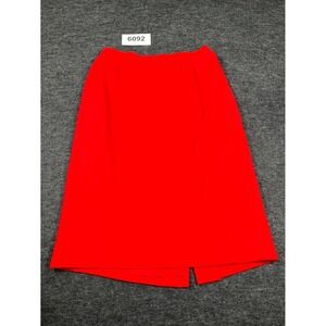 Gilmor Straight & Pencil Skirt Womens 14 Red Lined Front Slit Comfort Outdoor
